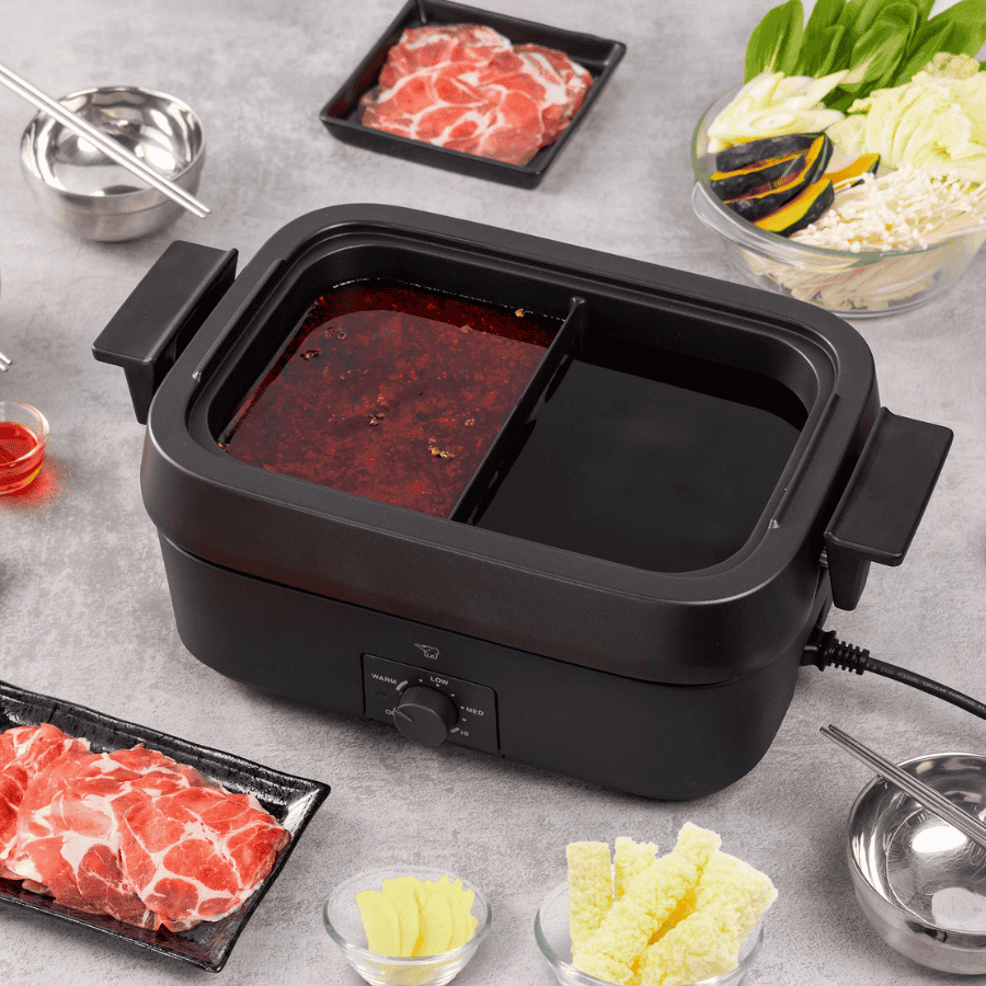 Chinese style Mala Shabu & Japanese style Sukiyaki